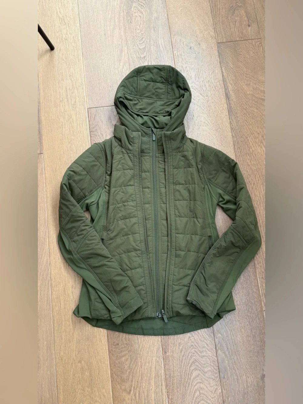 Lululemon Olive Green 3-in-1 Convertible Jacket | Removable Hood & Sleeves